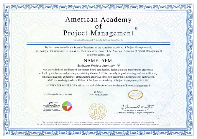 APM国际注册助理项目经理