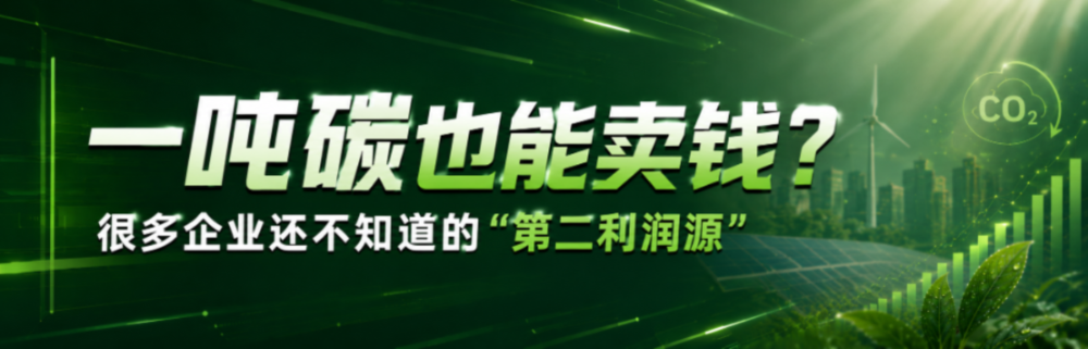 一吨碳也能卖钱?很多企业还不知道的“第二利润源”